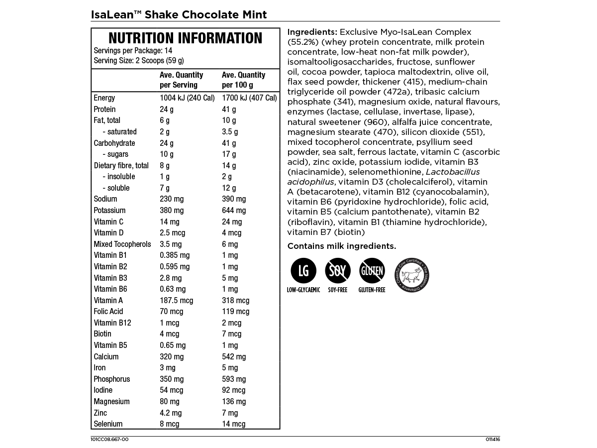 Meal Replacement Shakes - IsaLean Shake